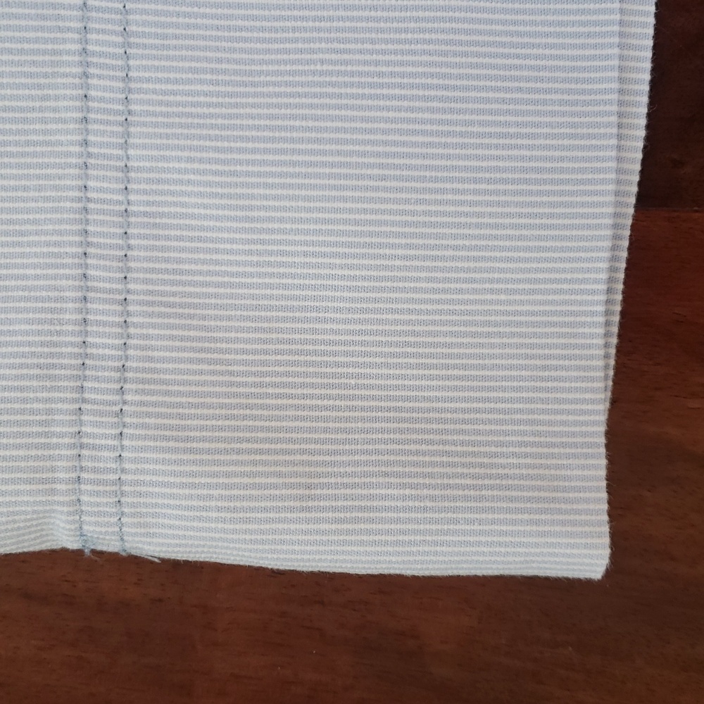 MERONA Skirt Bundle Size 10 Lot of 2 Tan Cotton Chino & Blue Seersucker - Picture 8 of 10